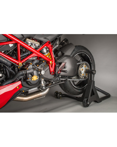 Tampon Protection Moto LIGHTECH Carter de bras oscillant LIGHTECH carbone mat Ducati Streetfighter 848