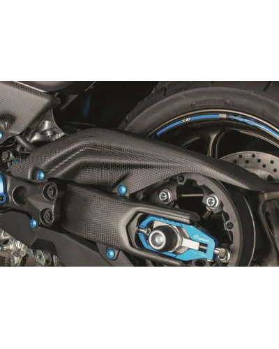 Protection Carter Moto LIGHTECH Carter de courroie inférieur LIGHTECH carbone matte - Yamaha T-Max 530/560