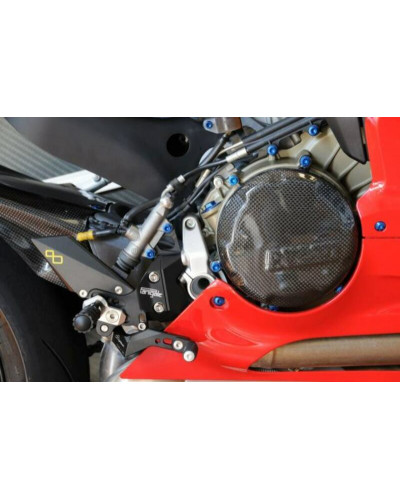 Protection Carter Moto LIGHTECH Couvre carter embrayage LIGHTECH carbone brillant Ducati Panigale