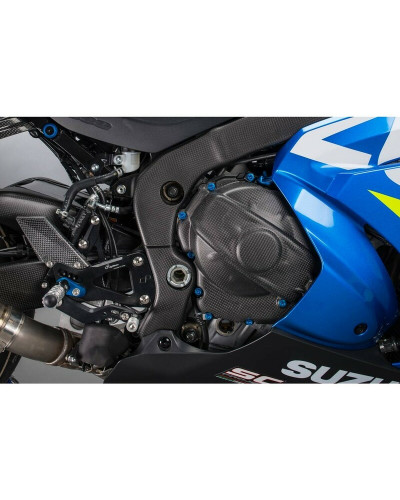 Protection Carter Moto LIGHTECH Couvre-carter embrayage LIGHTECH carbone matte Suzuki GSX-R1000