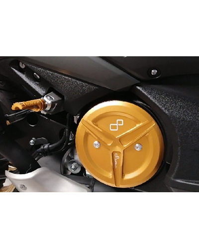 Protection Carter Moto LIGHTECH Couvre carter LIGHTECH carbone brillant or Yamaha T-Max 530