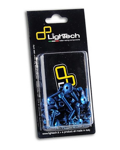 Visserie Moto Standard LIGHTECH Kit vis de cadre LIGHTECH cobalt alu (26 pièces) Suzuki Gsx-R600/Gsx-R750