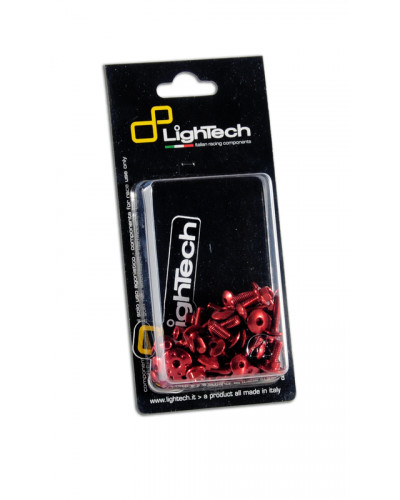 Visserie Moto Standard LIGHTECH Kit vis de cadre LIGHTECH rouge (20 pièces) Suzuki GSX-S750