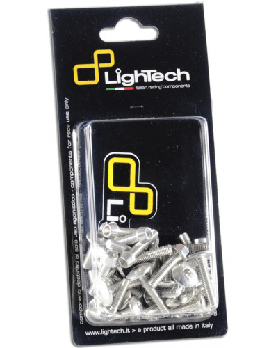 Visserie Moto Standard LIGHTECH Kit vis de carénage LIGHTECH ergal argent - Aprilia RS660