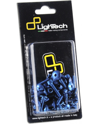 Visserie Moto Standard LIGHTECH Kit vis de moteur LIGHTECH ergal bleu - Aprilia RS660
