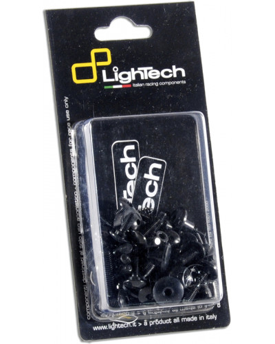 Visserie Moto Standard LIGHTECH Kit vis de moteur LIGHTECH ergal noir - Aprilia RS660