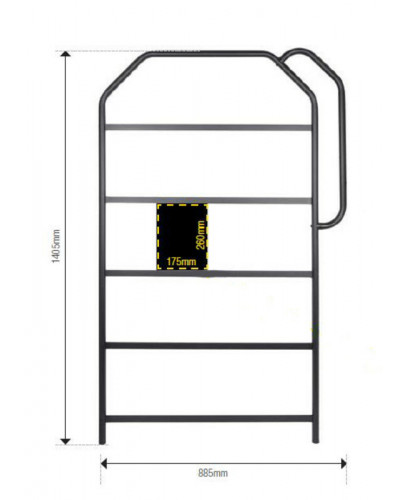 Panneautage Moto LIGHTECH Panneautage LIGHTECH 1400 x 785 - 50 emplacements noir