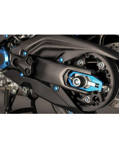 Tampon Protection Moto LIGHTECH Protection de bras oscillant LIGHTECH carbone mat Yamaha T-Max 530