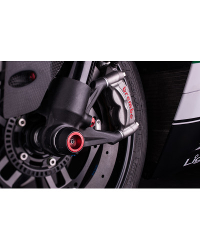 Tampon Protection Moto LIGHTECH Protection de fourche et bras oscillant (axe de roue) LIGHTECH rouge Ducati Panigale 1199