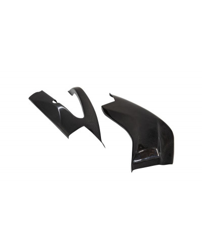 Plastiques Accessoires Moto LIGHTECH Protections de bras oscillant LIGHTECH carbone brillant - Suzuki GSX-R1000