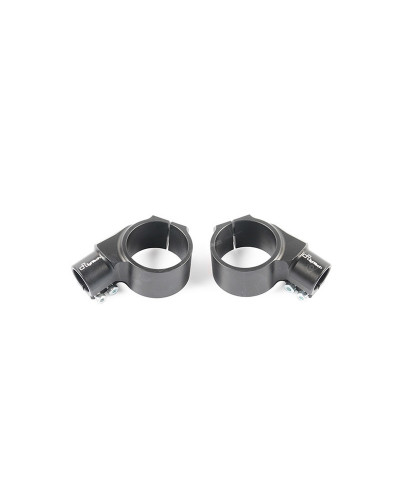 Guidon Moto LIGHTECH Support de bracelets LIGHTECH Ø54,5 10° déport 20mm noir par pair