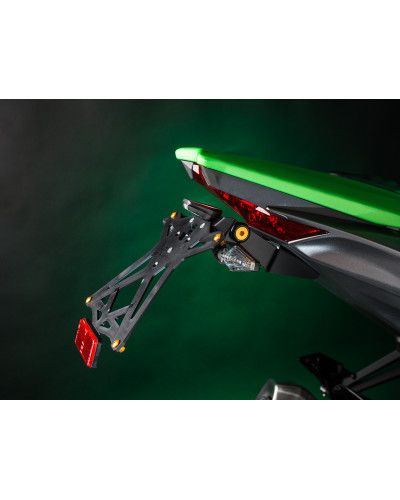 Support Plaque Immatriculation Moto LIGHTECH Support de plaque LIGHTECH noir reglable  - TARKA115