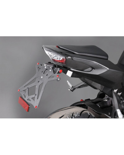 Support Plaque Immatriculation Moto LIGHTECH Support de plaque réglable LIGHTECH noir Honda CBR1000RR