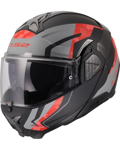 Casque Modulable Moto LS2 Advant II Glide noir-gris Casque Modulable Moto LS2 Advant II Glide noir-gris