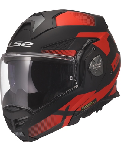 Casque Modulable Moto LS2 Advant X Nova noir-rouge