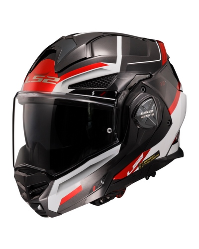 Casque Modulable Moto LS2 Advant X Spectrum noir-rouge