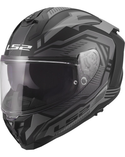 Casque Integral Moto LS2 Challenger II Dravix gris
