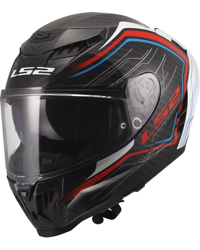Casque Integral Moto LS2 Dragon Subic bleu-rouge