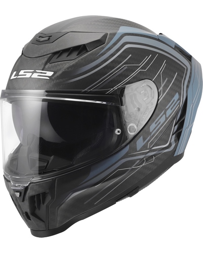 Casque Integral Moto LS2 Dragon Subic noir-gris
