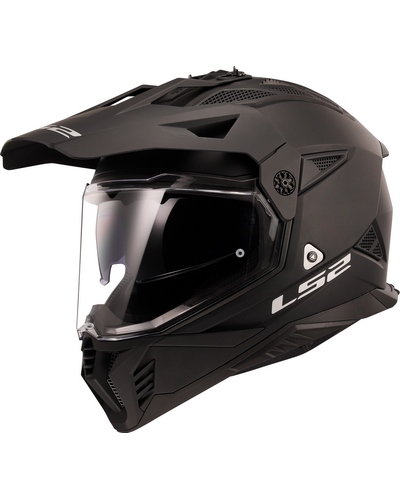 Casque Intégral Moto LS2 Pioneer II noir mat