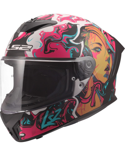 Casque Integral Moto LS2 Rapid III Cyberg violet Casque Integral Moto LS2 Rapid III Cyberg violet