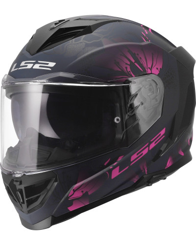 Casque Integral Moto LS2 Storm III Burst rose