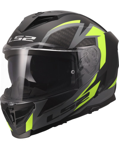 Casque Integral Moto LS2 Storm III Dynamo noir-jaune