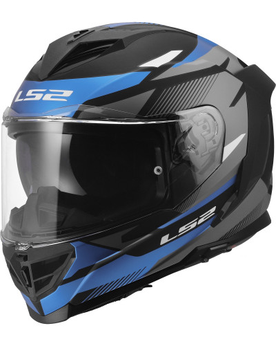 Casque Integral Moto LS2 Storm III Komai noir-bleu Casque Integral Moto LS2 Storm III Komai noir-bleu