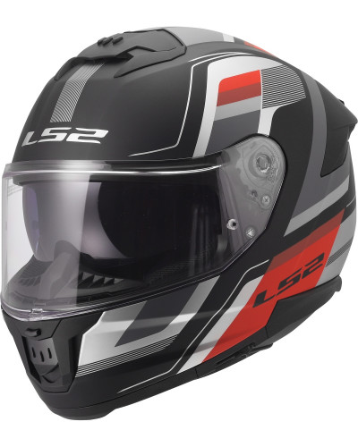 Casque Integral Moto LS2 Stream II Vintage noir-gris Casque Integral Moto LS2 Stream II Vintage noir-gris