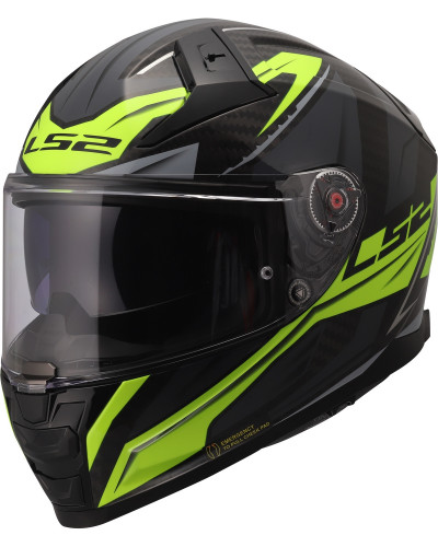 Casque Integral Moto LS2 Vector II C Savage jaune