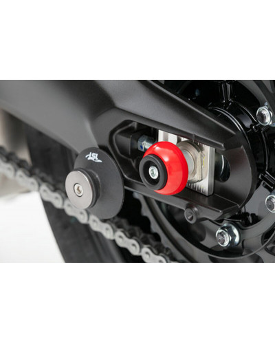 Tampon Protection Moto LSL Kit crash-ball arrière LSL rouge Yamaha MT-09