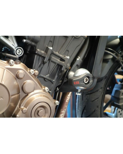 Tampon Protection Moto LSL Kit fixation Crash Pad LSL argent Honda CB650F