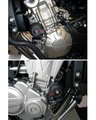 Tampon Protection Moto LSL KIT FIXATION CRASH PAD POUR HONDA CBF600 2008-09