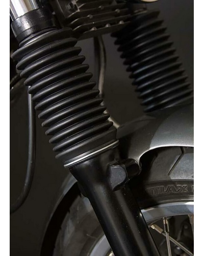 Soufflet Fourche Moto LSL Soufflets de fourche LSL Clubman noir Triumph Bonnville/Thruxton
