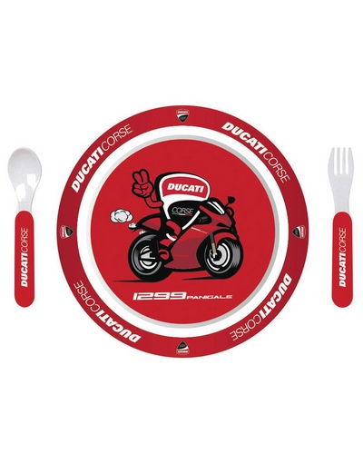 MARQUEZ Set repas bébé Ducati rouge  