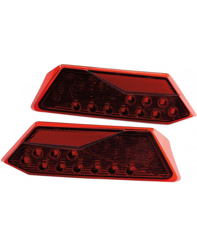 Accessoires Feux Moto MOOSE OFFROAD FOUR WHEEL LED TAILLIGHTS RZR1000 RD