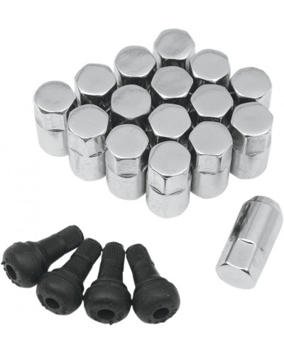 Roue MOOSE OFFROAD FOUR WHEEL LUG NUT 10MM CHROME 16PK