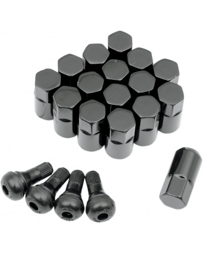 Roue MOOSE OFFROAD FOUR WHEEL LUG NUT 12X1.25 BLK 16PK Roue MOOSE OFFROAD FOUR WHEEL LUG NUT 12X1.25 BLK 16PK