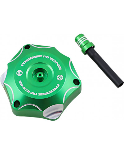 Bouchon Réservoir Moto MOOSE OFFROAD HARD-PARTS CAP GAS ALUM KAW/GN