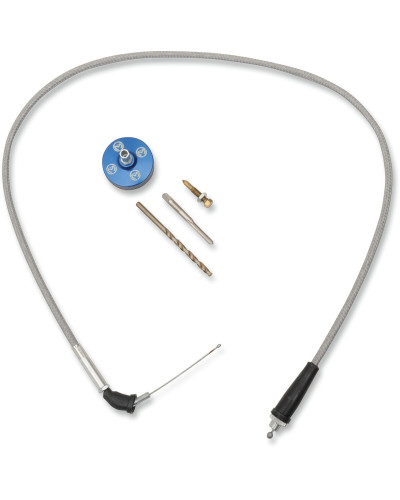 Divers carburation MOOSE OFFROAD HARD-PARTS CARB CVR/CABLE-BLSTR BLU