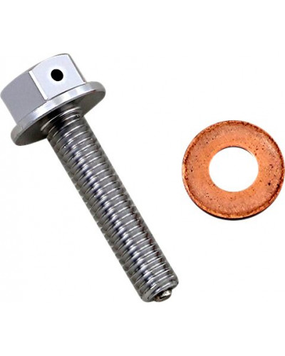 Moteur divers MOOSE OFFROAD HARD-PARTS DRAIN PLUG MAGNETIC SLVR