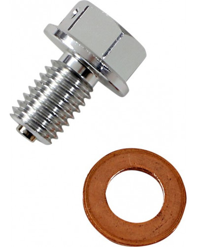 Moteur divers MOOSE OFFROAD HARD-PARTS DRAIN PLUG MAGNETIC SLVR