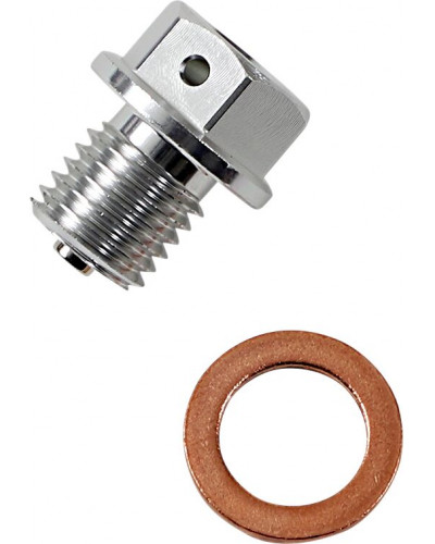 Moteur divers MOOSE OFFROAD HARD-PARTS DRAIN PLUG MAGNETIC SLVR