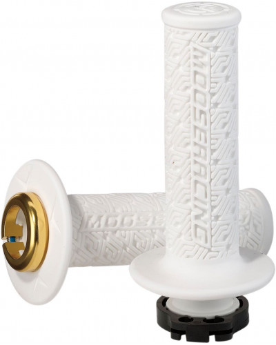 Guidon Moto MOOSE OFFROAD HARD-PARTS GRIP LOCK-ON MOOSE WH/GD