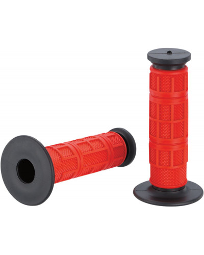 Guidon Moto MOOSE OFFROAD HARD-PARTS GRIP QUALIFIER FULL RED