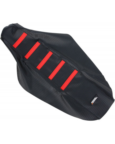 Housse Selle MOOSE OFFROAD HARD-PARTS SEAT COVER RIBBED HON RED