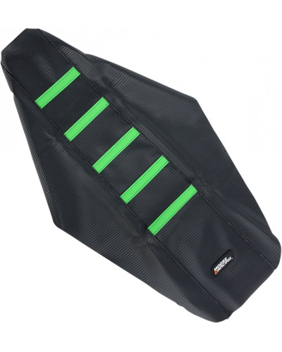 Housse Selle MOOSE OFFROAD HARD-PARTS SEAT COVER RIBBED KAW GRN