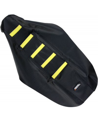 Housse Selle MOOSE OFFROAD HARD-PARTS SEAT COVER RIBBED SUZ YEL