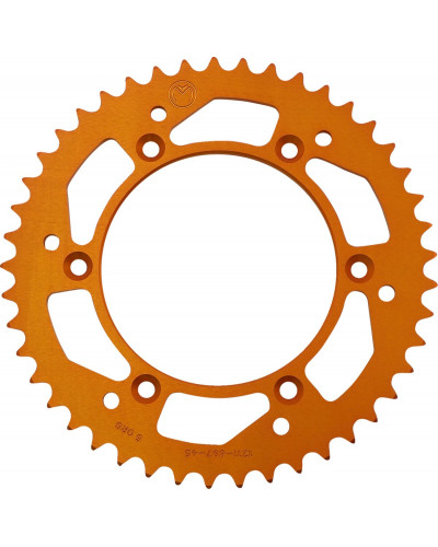 Couronne Moto MOOSE OFFROAD HARD-PARTS SPROCKET ALU MSE KTM 45T ORNG