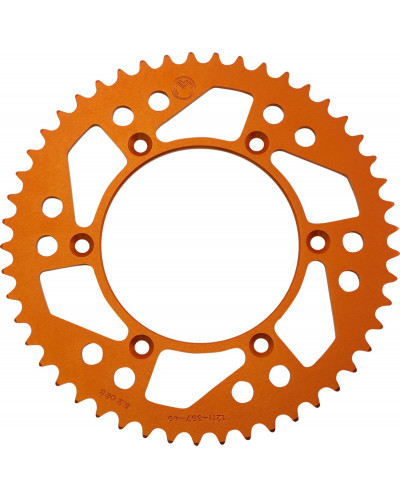 Couronne Moto MOOSE OFFROAD HARD-PARTS SPROCKET ALU MSE KTM 49T ORNG